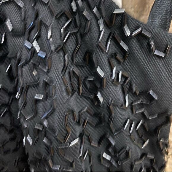 Mac Duggal Black Maxi Dress Beaded Sleeveless High Neck Column Gown 93742 Sz 4 - Picture 16 of 16